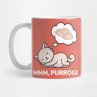 Polish Cat Dreaming About Pierogi Mug